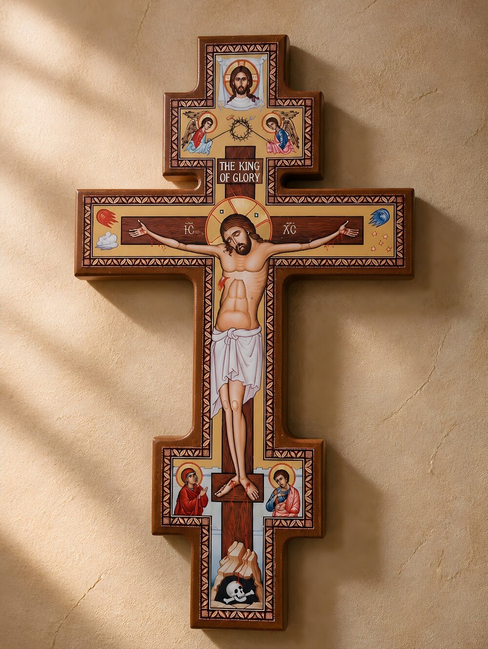(#17) Byzantine Crucifix Made Of Wood